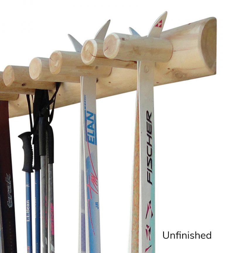 Wooden Racks 14 Place Wall Ski Rack