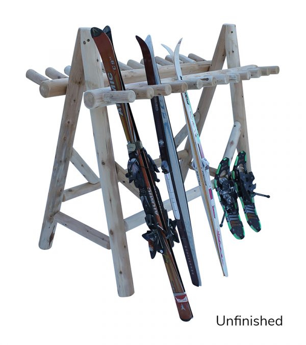 22 Place Freestanding Rack - Angled - Unfinished