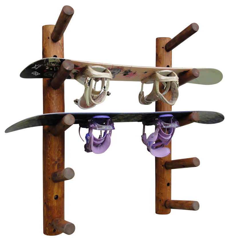 5 Place Ski and Snowboard Wall Rack Design