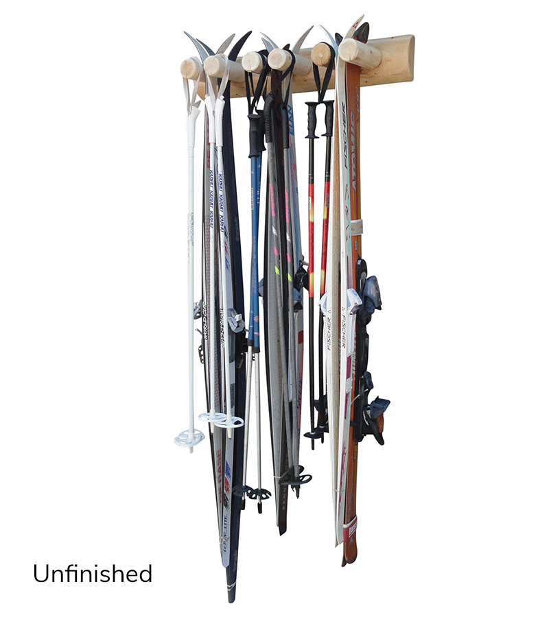 3 Pair Wood Ski Rack and Pole Storage/hanging wall mount rack-Free Shipping! 
