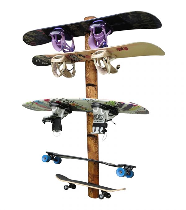 7 Place Wall Snowboard Rack
