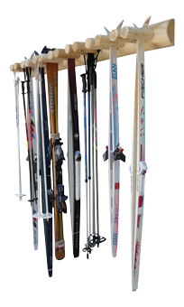 Premium Aluminum Tool Organizer Wall Mount Kids Snowboard and Ski Poles Holds Up to 300 lbs Ski Wall Rack for Cross Country Skis Homeon Wheels Ski Storage Rack 